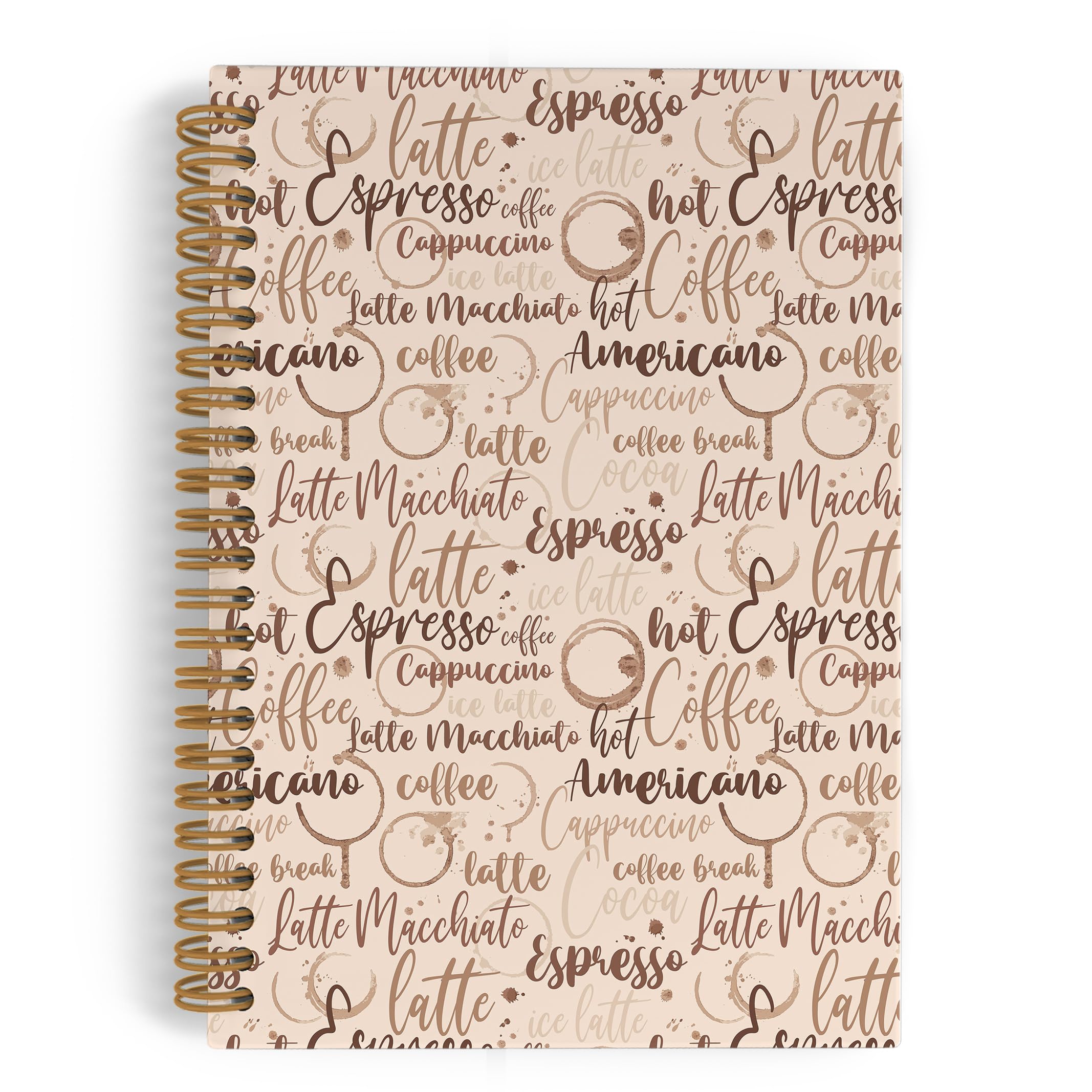 Carnet de notes de café pour le travail scolaire et les cours
