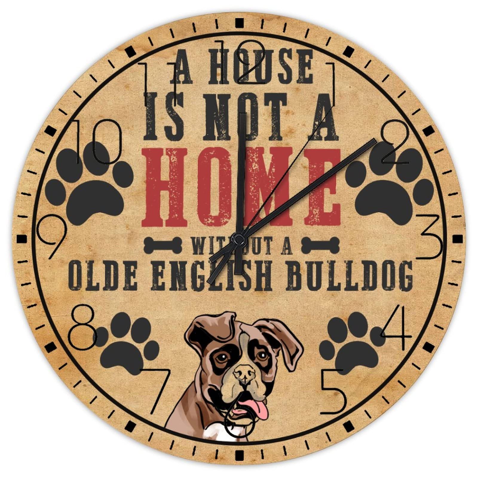 Horloges murales silencieuses 38,1 cm déco maison à piles en bois