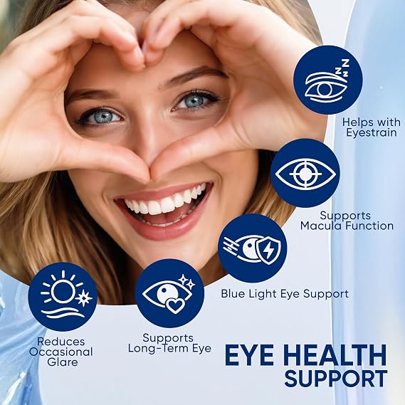 15 in 1 Advanced Eye Formula, Neurobella Eye Vitamin and Mineral Supplement for Adults & Seniors, with Lutein, Astaxanthin, Vitamin C/E, Bilberry, Promotes Eye Health, Reduces Dryness, 60 Capsules