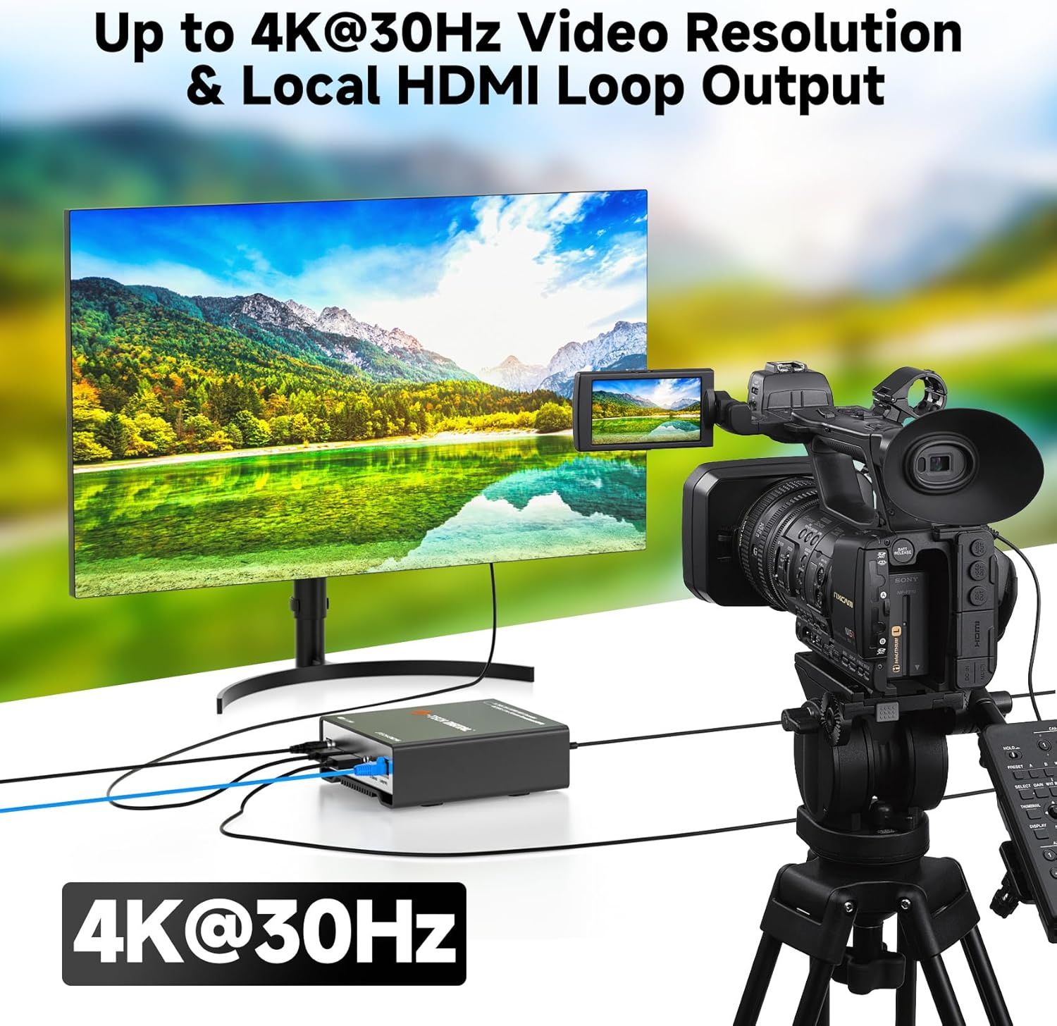 J-Tech Digital HDMI IPTV Encoder with NDI 4K 30Hz H.264 H.265, IPTV Encoder with Audio Embed and PoE, Supports UDP, HTTP, RTSP, RTMP, ONVIF, NDI HX2 [JTECH-ENCH6]