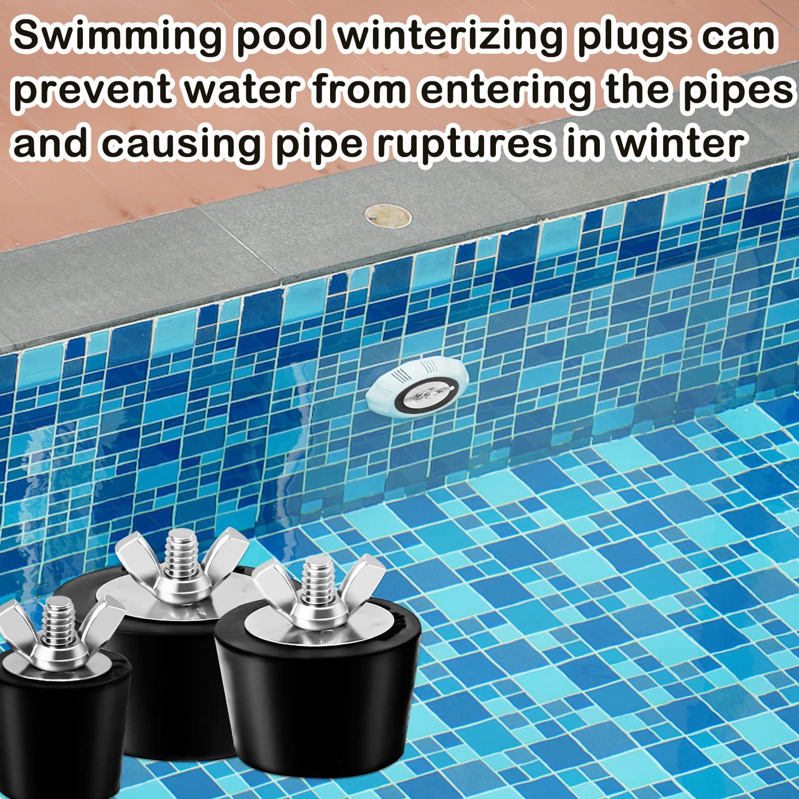 2 Pezzi Tappi Di Ricambio per Piscina Intex, Tappo a Muro per Piscina