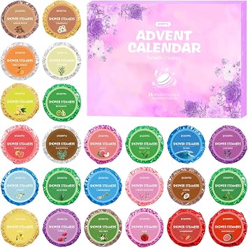 pozemu Shower Steamer Advent Calendar 2026 Pack of 24