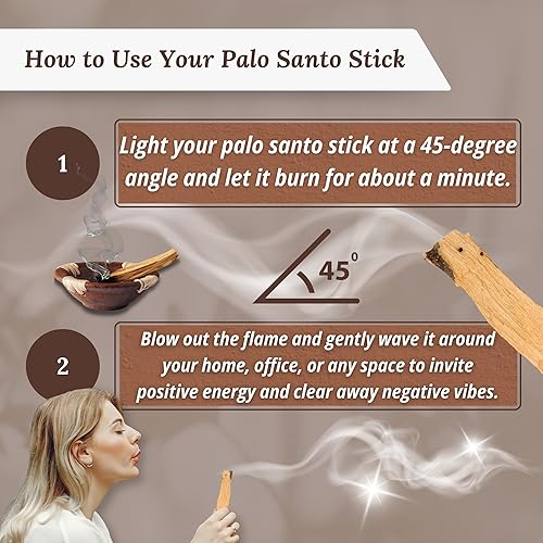 Miniatura 6 de Palitos de incienso Hanan Palo Santo Incienso 2.47 oz o 2.5oz de Incienso Palo Santo Palosanto Bursera Graveolens Corte Artesanal Varilla de