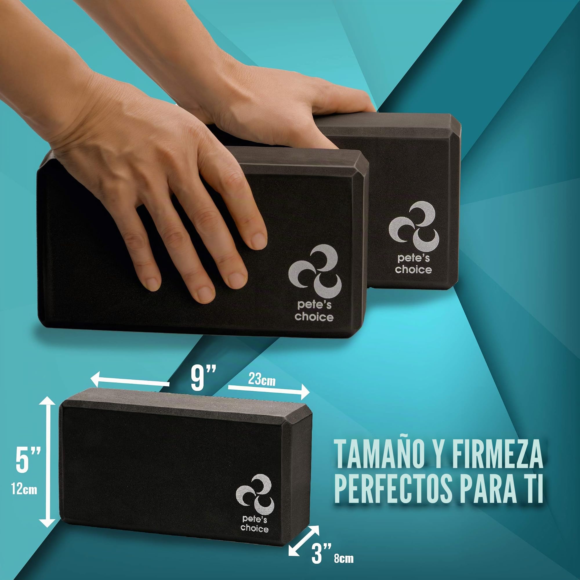 Set de Yoga para Principiantes – Rueda, 2 Bloques, Correa y eBook | Rodillo Dorsal contra el Dolor de Espalda – para más Flexibilidad y Mejor Postura – Kit Completo para Casa