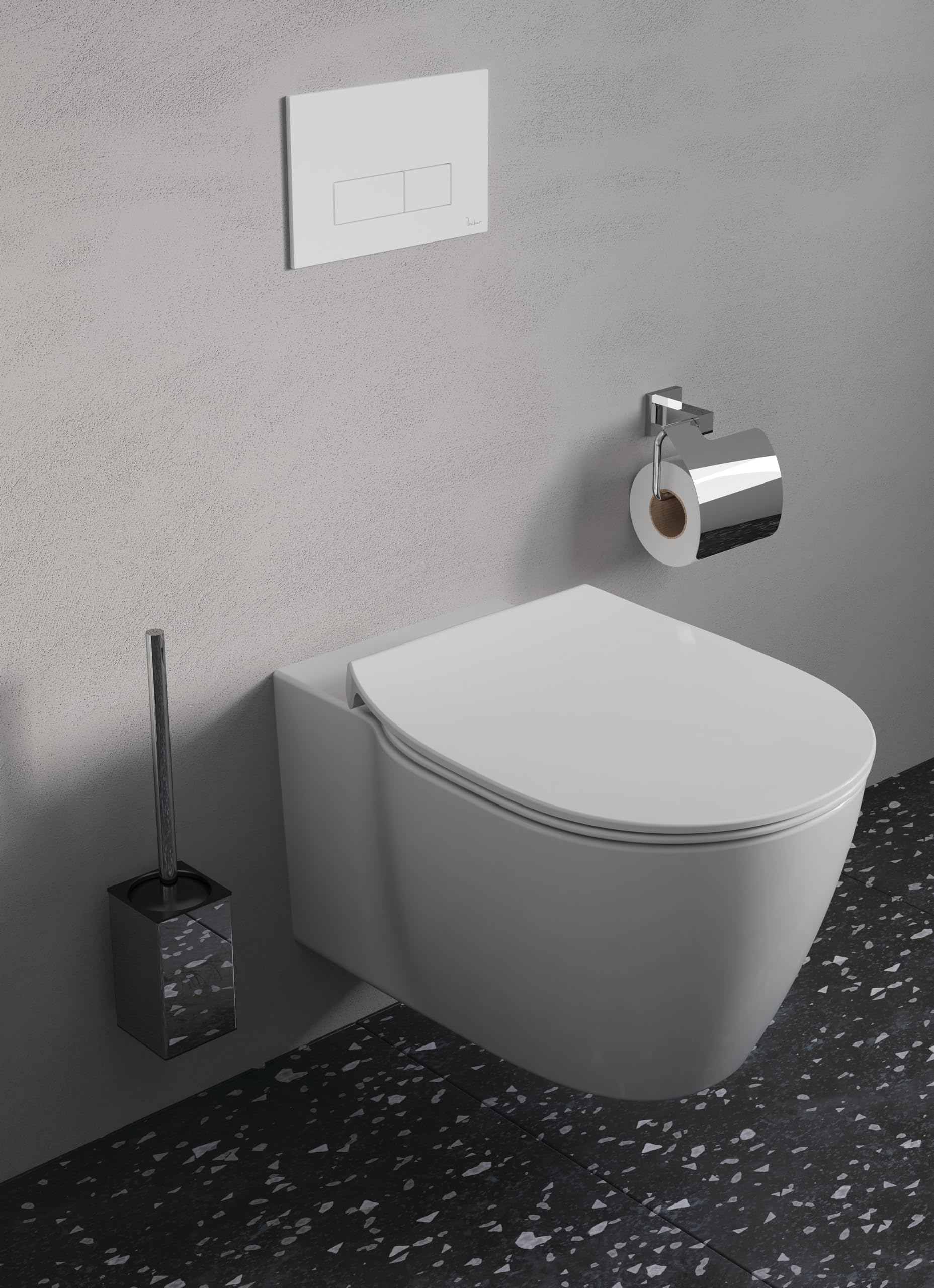 Sedile WC Ideal Standard E772301 Original Connect, piatto, bianco