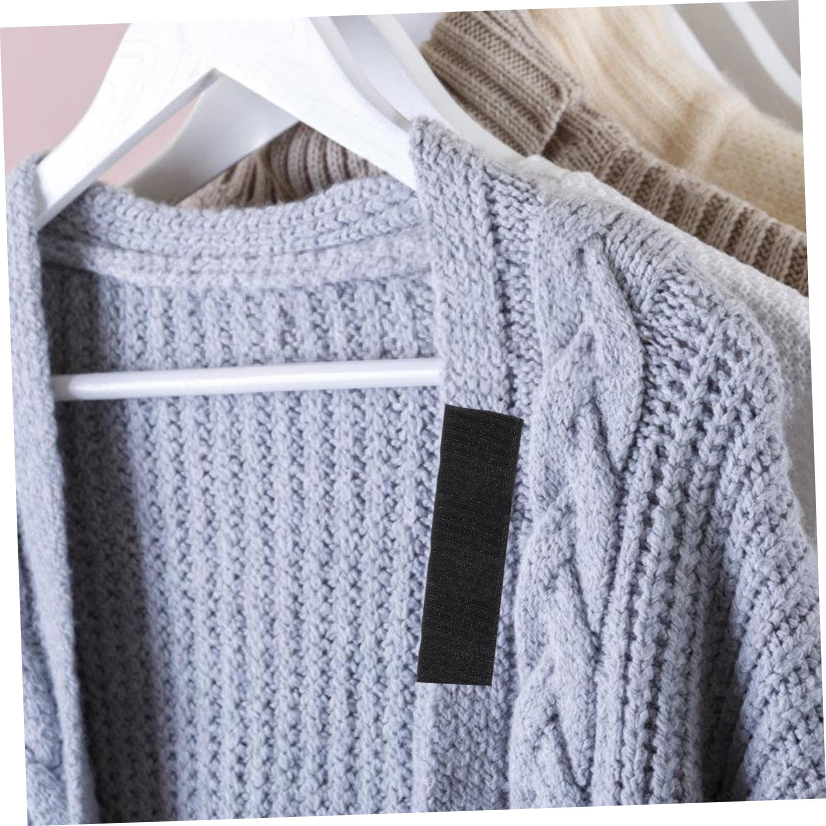 Cinta de Gancho y Bucle Nylon Resistente para Coser Ropa y Bolsos, 2 Rollos de 25 Metros y Cosido sin Costuras para Proyectos de Bricolaje y Manualidades