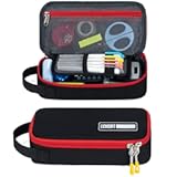 ECHSRT Large Pencil Case, Aesthetic Pen Pouch with Big Capacity, Minimalist Portable Stationery Bag with Handle for Office Organizer Aesthetic Pencil Cases