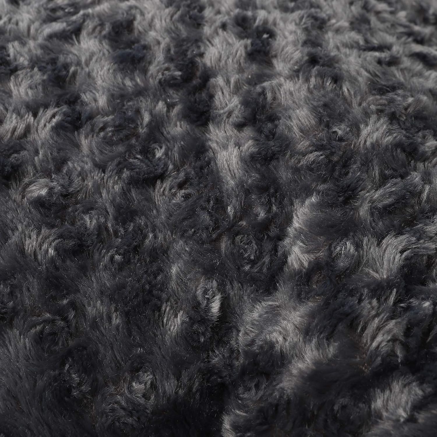 confote Deluxe Plush Pet Beds Dog Crate Mattress for Large Medium Small Dogs, Machine Wash & Dryer Friendly, Grey S