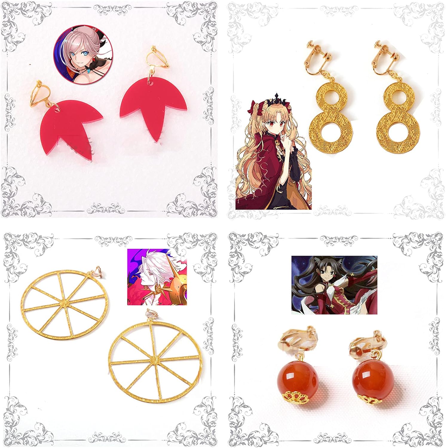 Amazon Fate Grand Order 耳飾り 宮本武蔵 エレシュキガル カルナ 遠坂 凛 タトゥー付き コスプレ小物 シンプル おしゃれ ファッション 男女兼用 Fate Kama グッズ ピアス 遠坂 凛 コスプレ 仮装 通販 Amazon Fate Grand Order 耳飾り 宮本武蔵 エレシュキガル カルナ 遠坂 凛 タトゥー付き コスプレ小物 シンプル おしゃれ ファッション 男女兼用 Fate Kama グッズ ピアス 遠坂 凛 コスプレ 仮装 通販