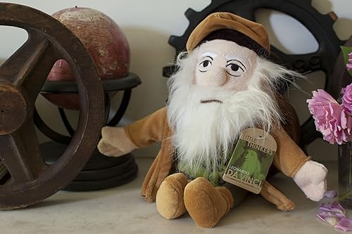 Miniatura 2 de The Unemployed Philosophers Guild Leonardo Da Vinci - Little Thinker - Plush Doll