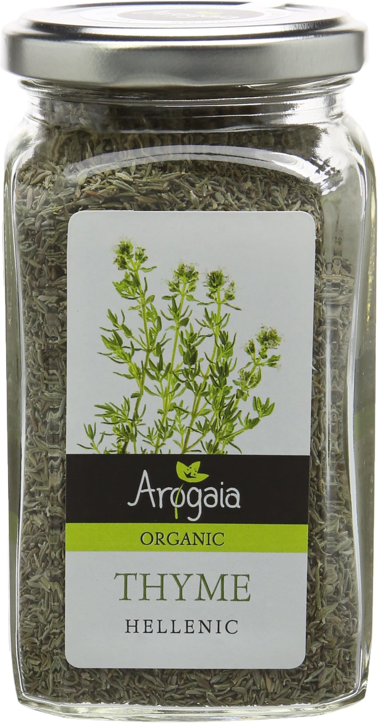 Arogaia Greek Organic Thyme, Pack of 2 x 70g (Total: 140g)