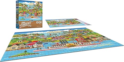 Miniatura 10 de Cra-Z-Art - RoseArt - País de origen- The Americana - Rompecabezas de 1000 piezas