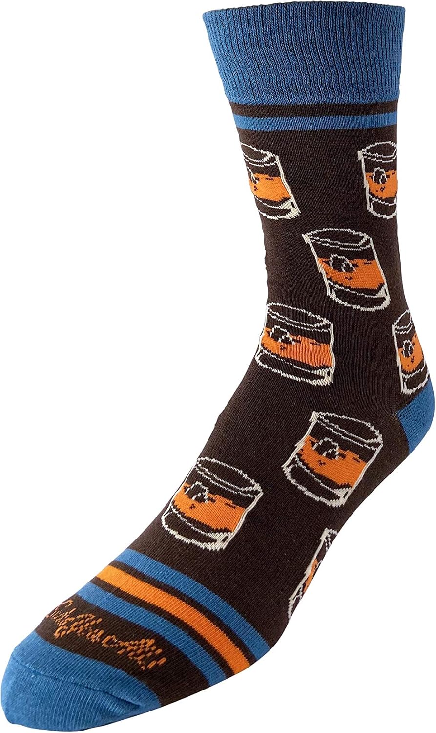 Bourbon Whiskey Rocks Glasses & Men's Socks | Funny Novelty Fashion Dress Socks | Unique Gifts for Whiskey Lovers - Image 5