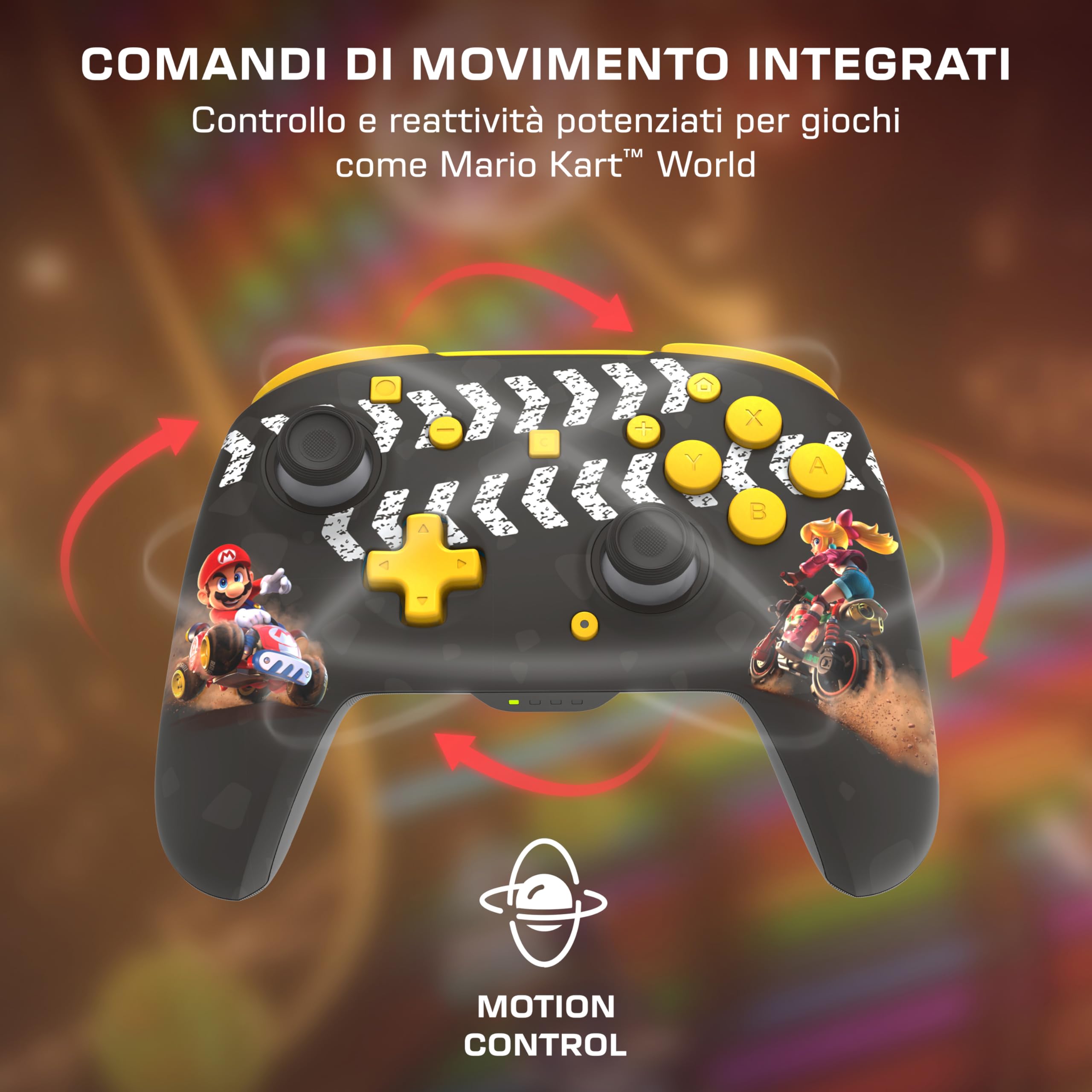 Turtle Beach Rematch Mario Kart World Controller da gaming wireless per Nintendo Switch. Funziona anche con Nintendo Switch 2