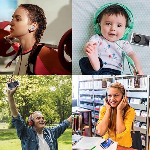 Miniatura 6 de Reproductor MP4 Bluetooth con pantalla táctil HD de 5 pulgadas, reproductor de música WiFi portátil con cámara y altavoz Suond de reducción de ruido