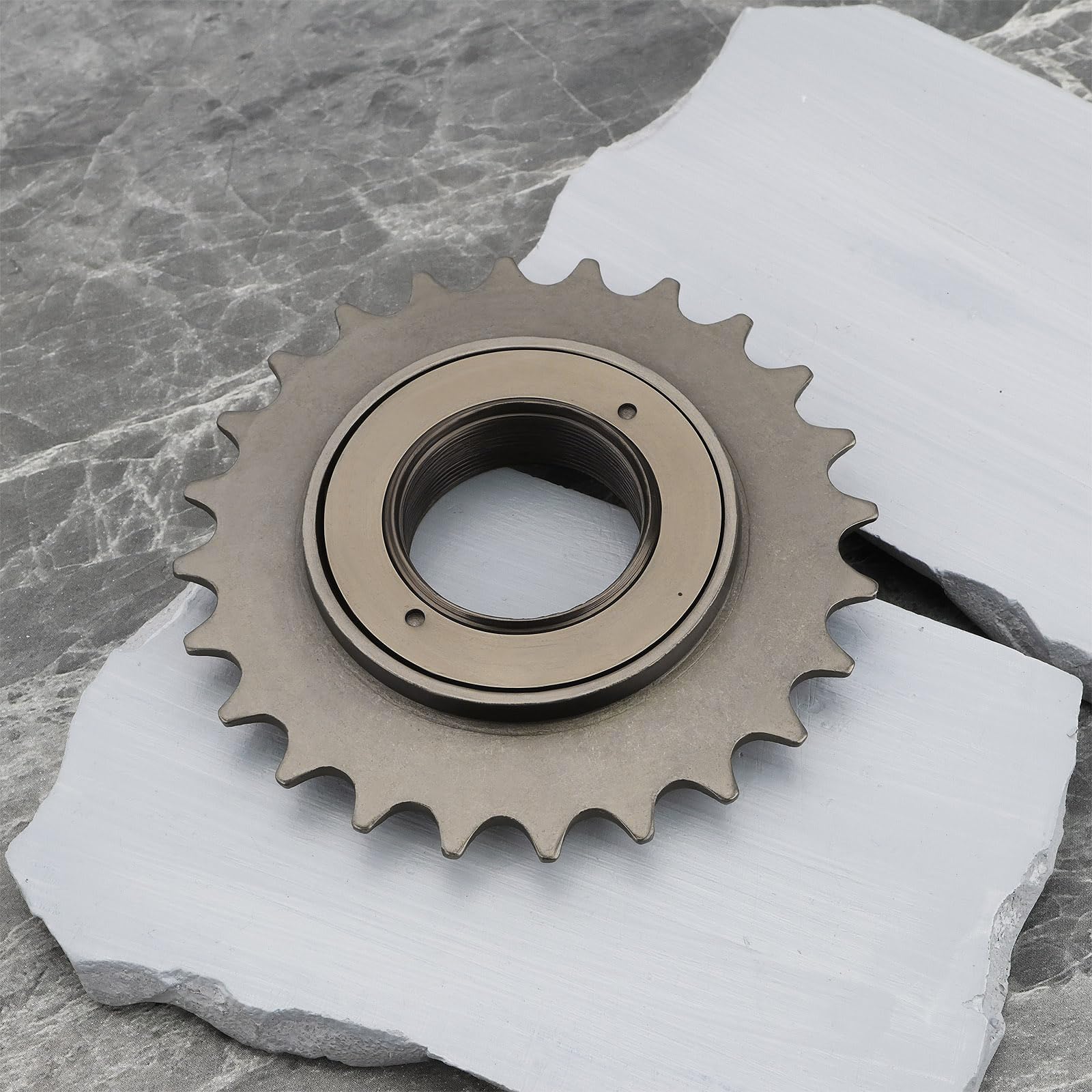 The Lord of the Tools 2 Pezzi 24 Denti Bici Ruota Libera Monomarcia ID 34mm OD100mm Per Catena 1/2" X 1/8" Accessorio Per Bicicletta Marrone