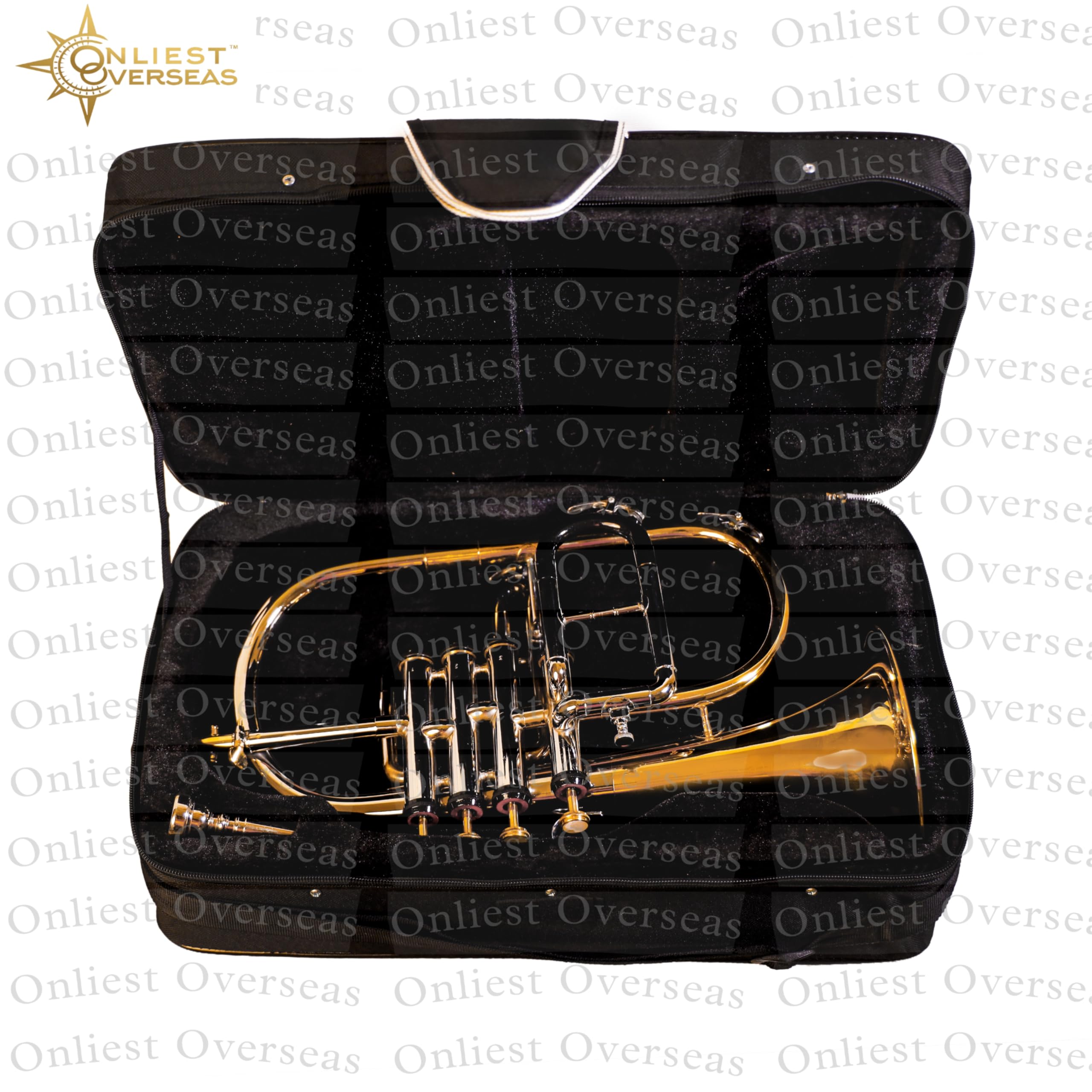Flugel Horn 4 valvole in ottone strumento con tono caldo, valvole lisce, per musicisti e studenti.