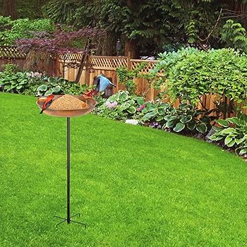 Amazon.co.jp: VEWOSTAR 33.0 cm バードバス メタルバードバス