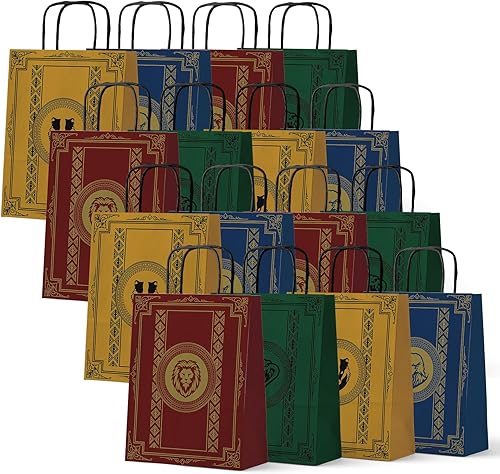 Top Hubsch Magical Wizard - Bolsas de regalo para fiestas, 24 bolsas de regalo para niños y niñas, decoración de fiesta, mago, escuela, bolsas de