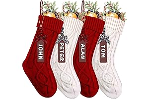 XIMISHOP Christmas Stockings 4-Pack Holiday Decor