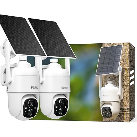 SOVMIKU 2CQ1 AI 2K Solar Security Camera Wireless Outdoor, Battery Powered,Two Way Audio,Motion Detection, 360° View,Easy to Setup,Color Night Vision,Audible Flashlight Siren,180 Days Exchange Policy