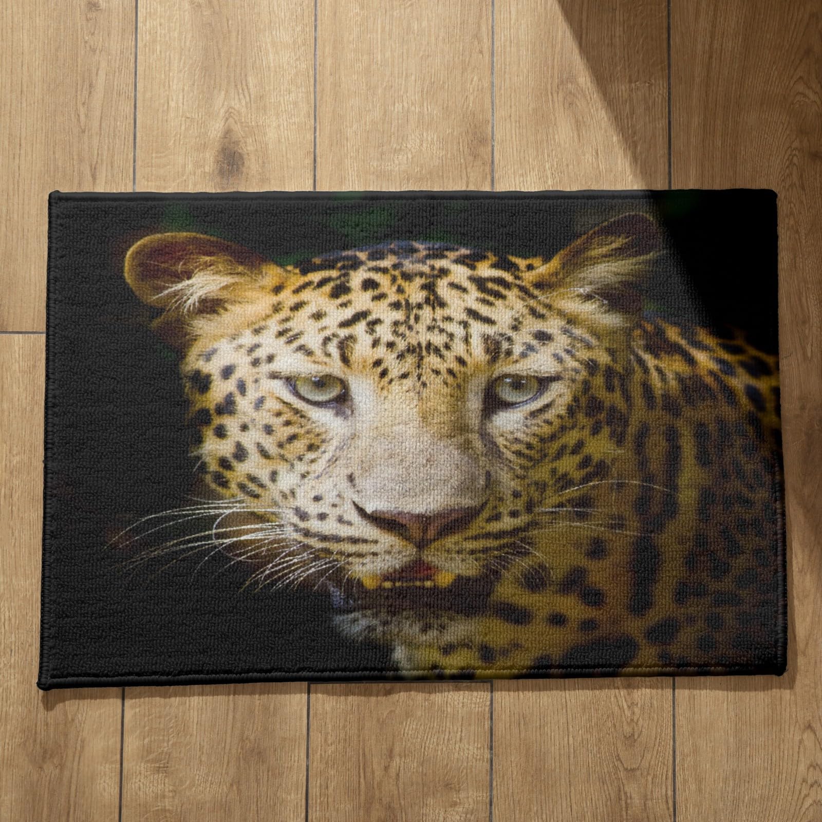 Tapis d entrée home motif léopard au design personnalisé 50x80