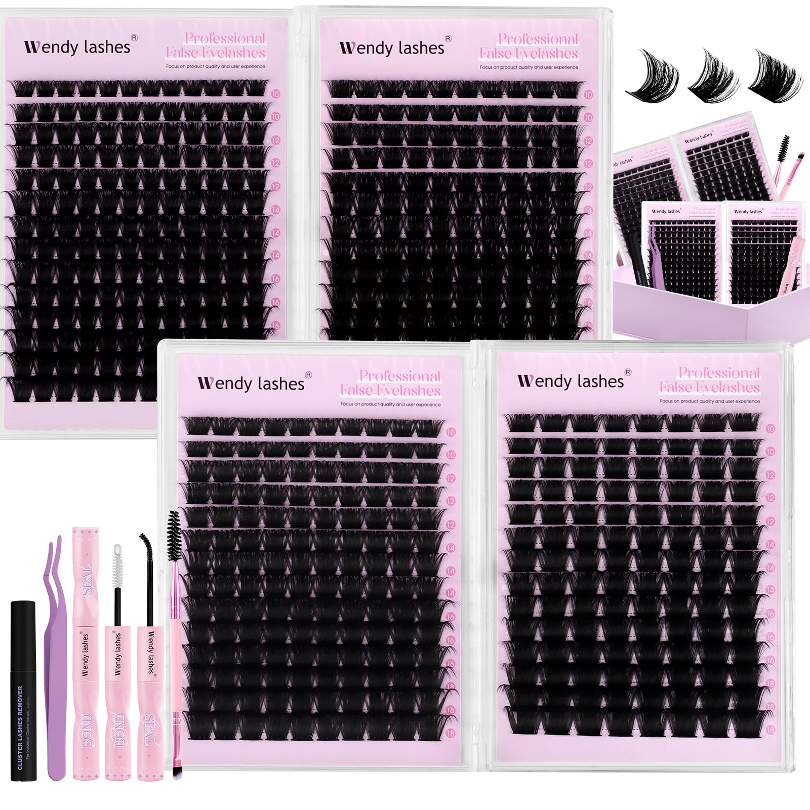 WENDY LASHES Soft DIY Eyelash Clusters