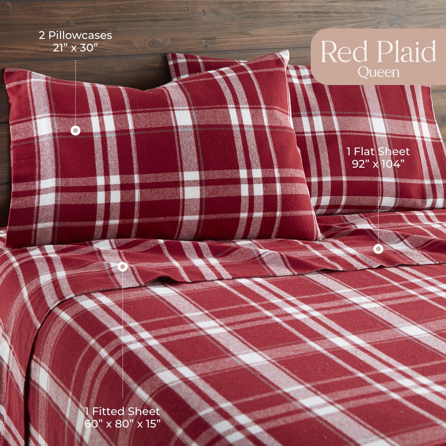 Amazon.com: 100% Organic Flannel Sheets Queen Size - GOTS