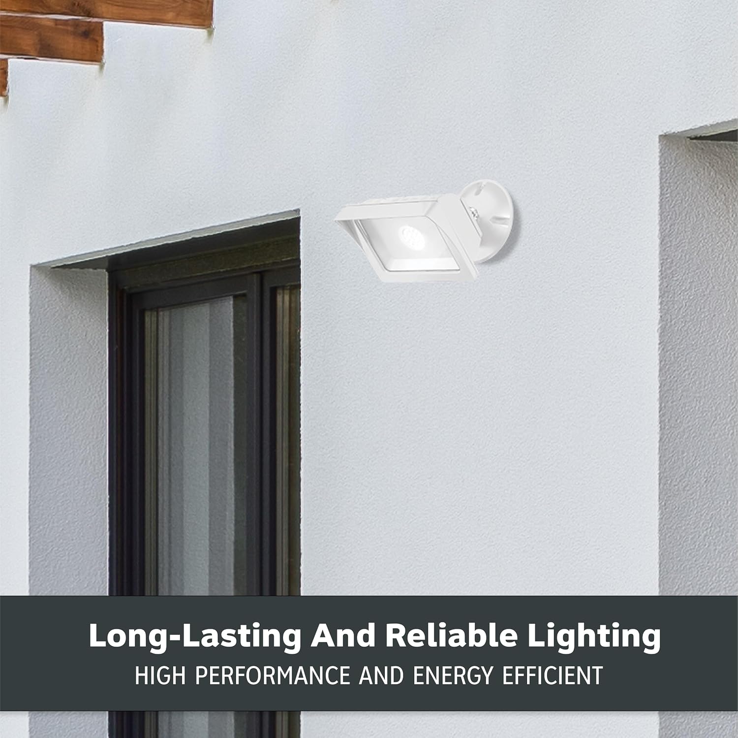 Designers Fountain FL2016N40-06 Integrated Led Adjustable Single-Head White Outdoor Flood Light, 1775 lm, 4000K