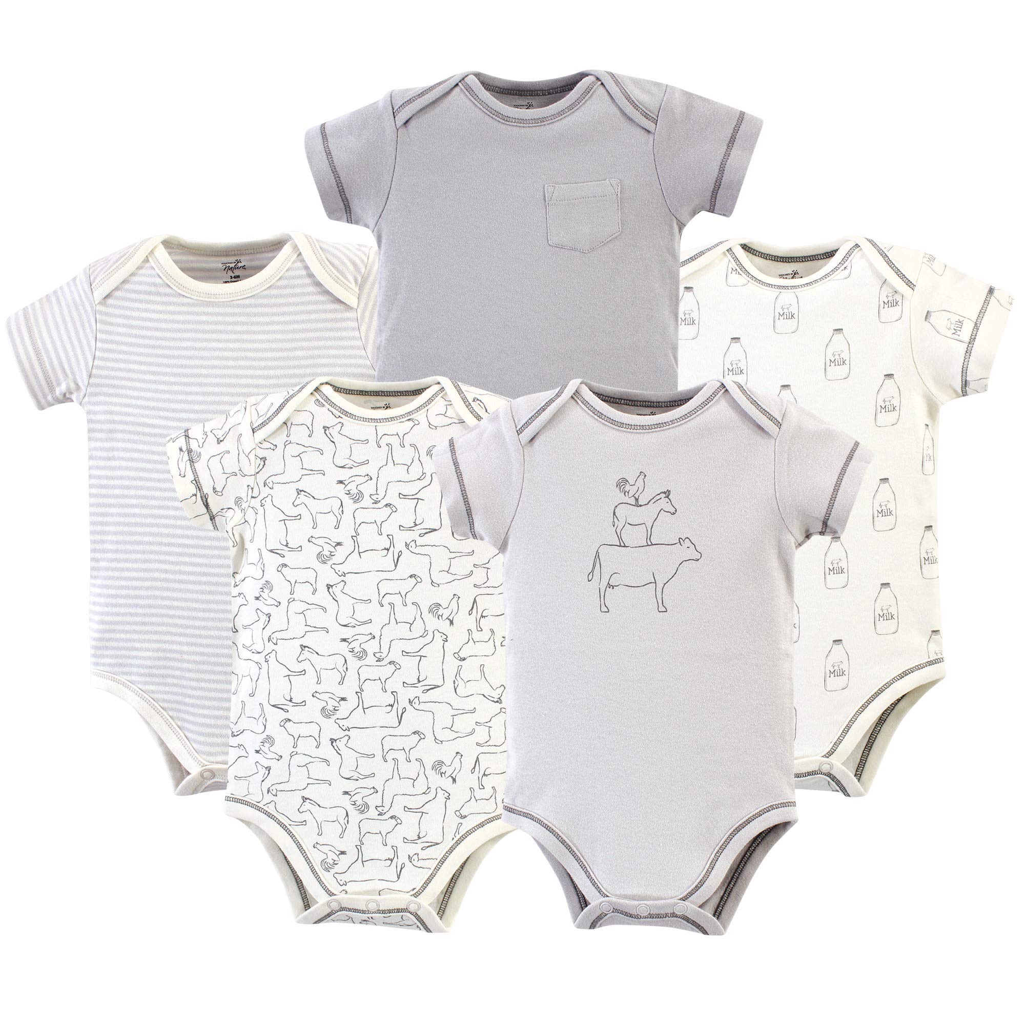 Touched by Nature Unisex Baby Organic Cotton Bodysuits