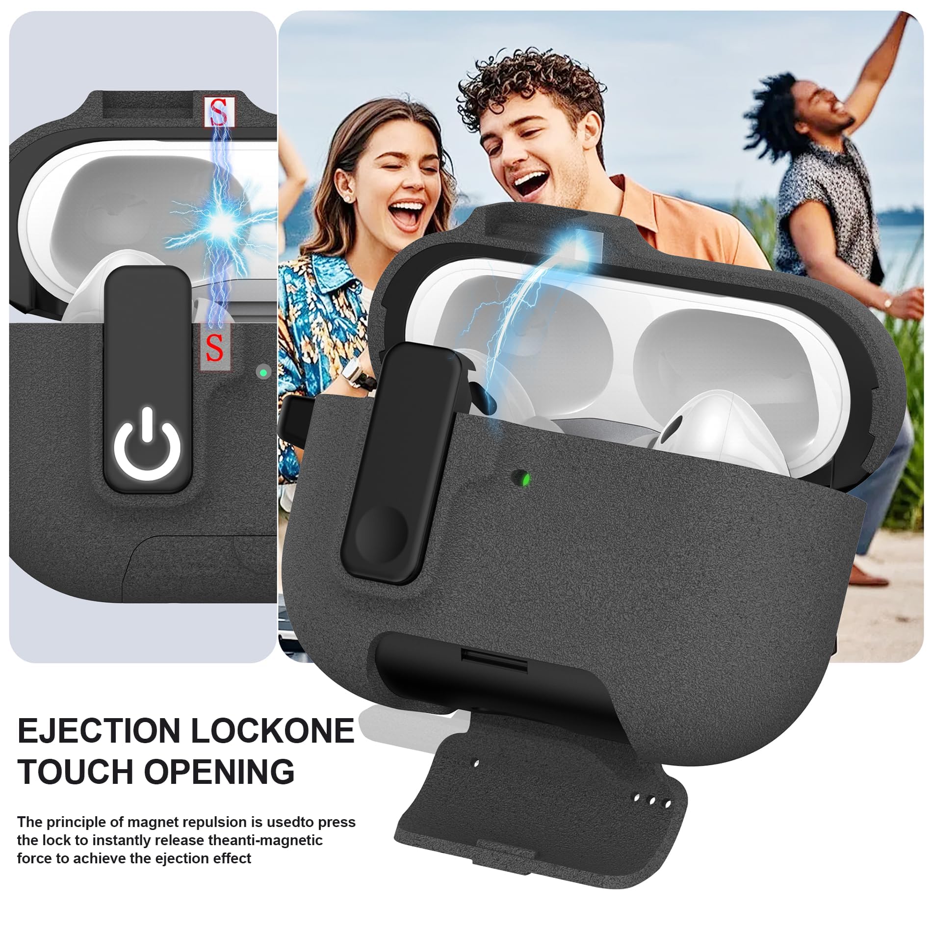 Amazon | ANYOGRO AirPods Pro 3 ケース と互換性のある AirPods Pro