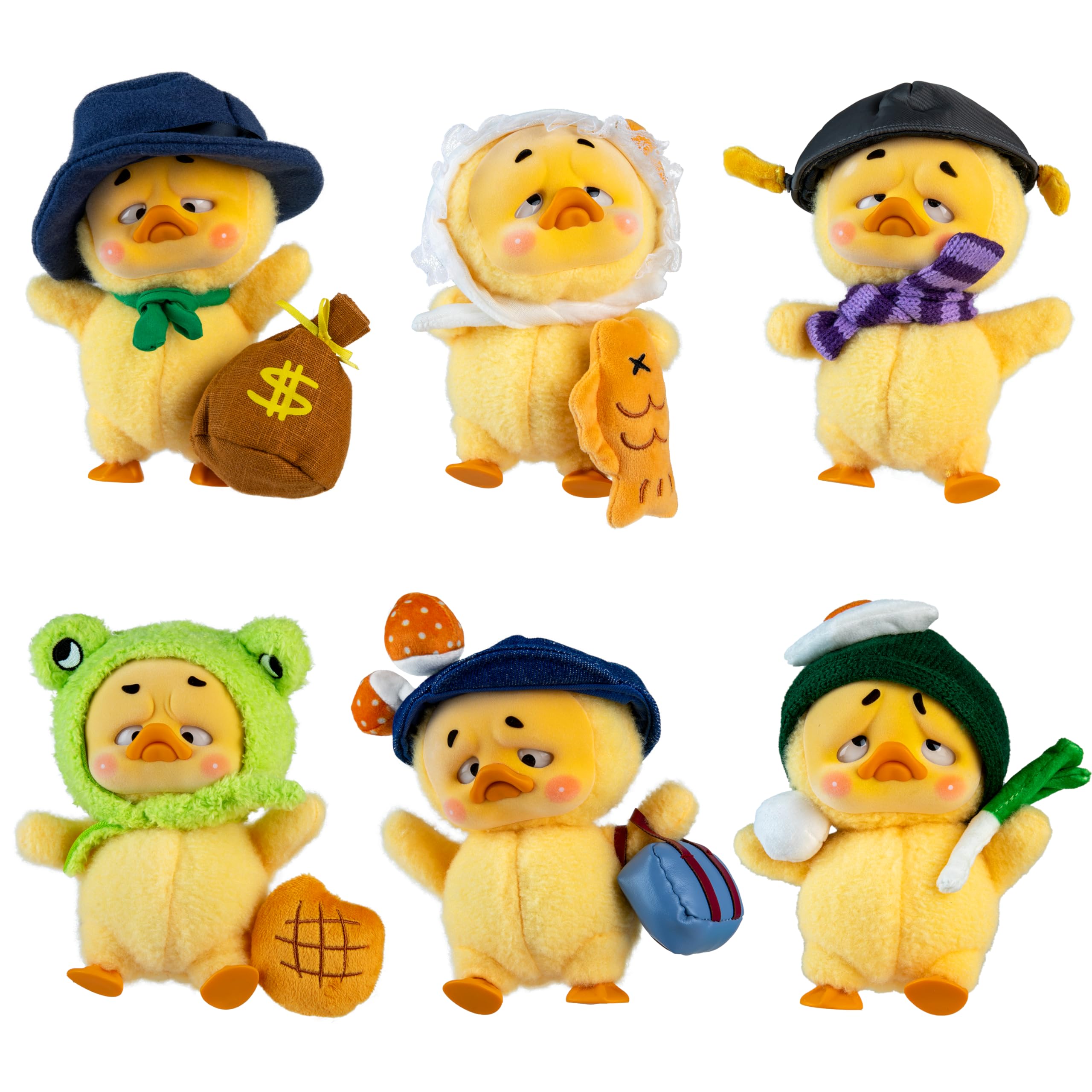 ORB Official Upset Duck Blind Box Plush Figurine - Work Upsets Me Series - Collectible Plush Duck Decorative Figure with Cute Outfits - 1 of 7