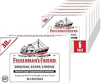 Vista 11 de Fisherman's Friend Gotas para la tos, supresor de la tos y pastillas para el dolor de garganta, miel y limón sin azúcar, 5.52 mg mentol, 240 gotas