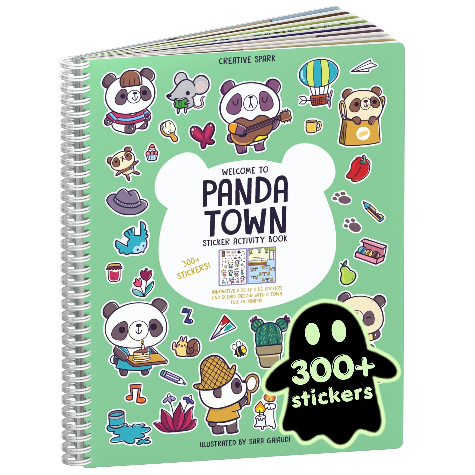 Cupkin Panda Coloring &amp; Sticker Activity Book | 300+ Stickers