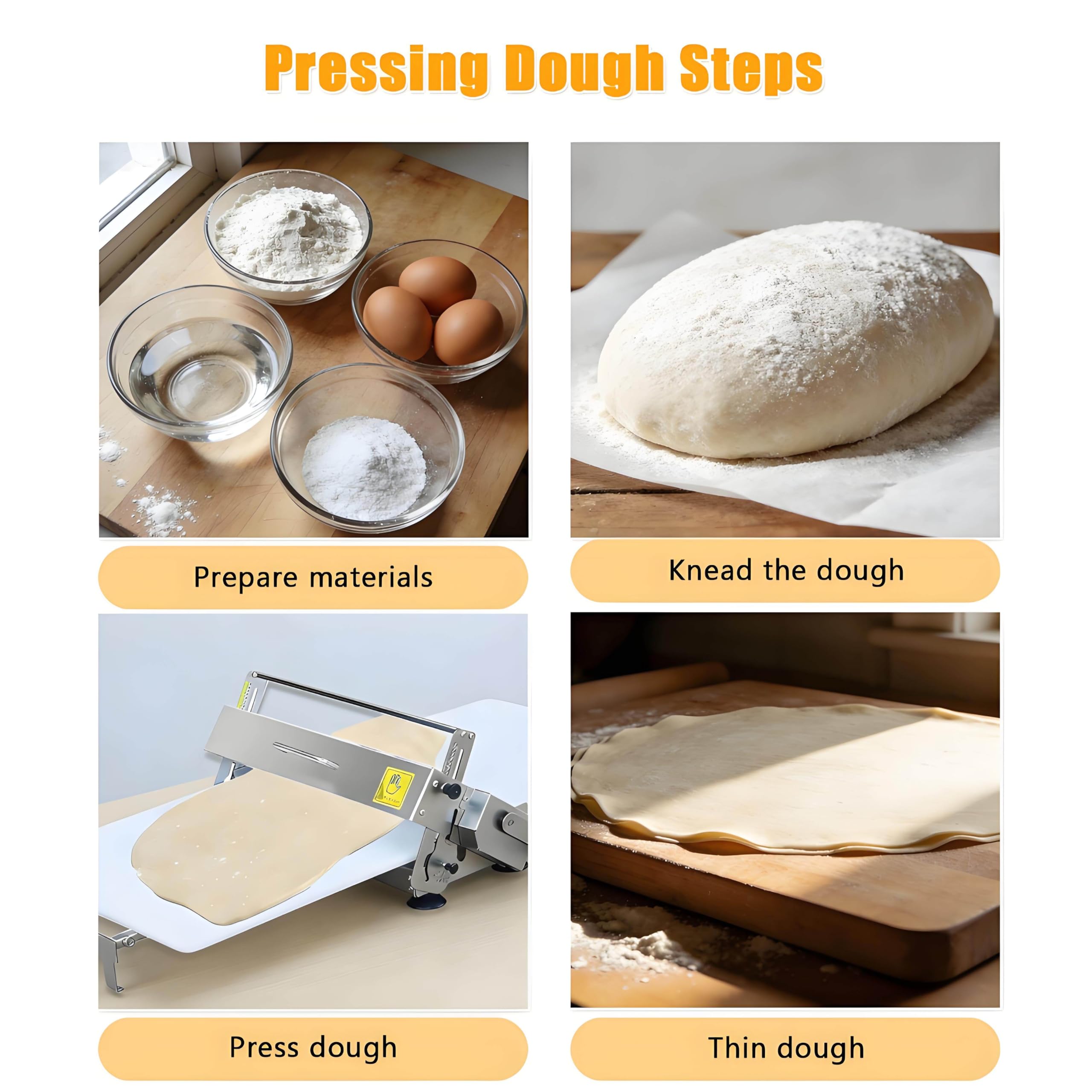 Sfogliatrice Manuale per Pasta Sfoglia Pizza Fondente e Ravioli ModleA