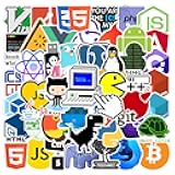 50 PCS Programming Stickers for Developers, Coders, Programmers, Hackers, Geeks, and Engineers,Developper Stickers for Laptop Party Favors for Water Bottles (Programmer)