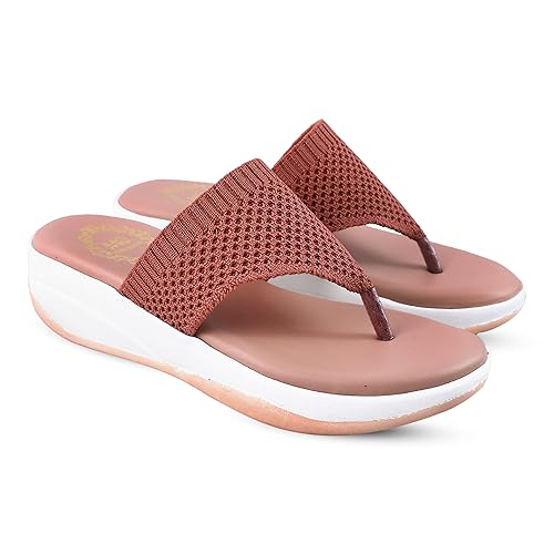 Madam Glorious womens/girls fashion v-shape wedges sandal