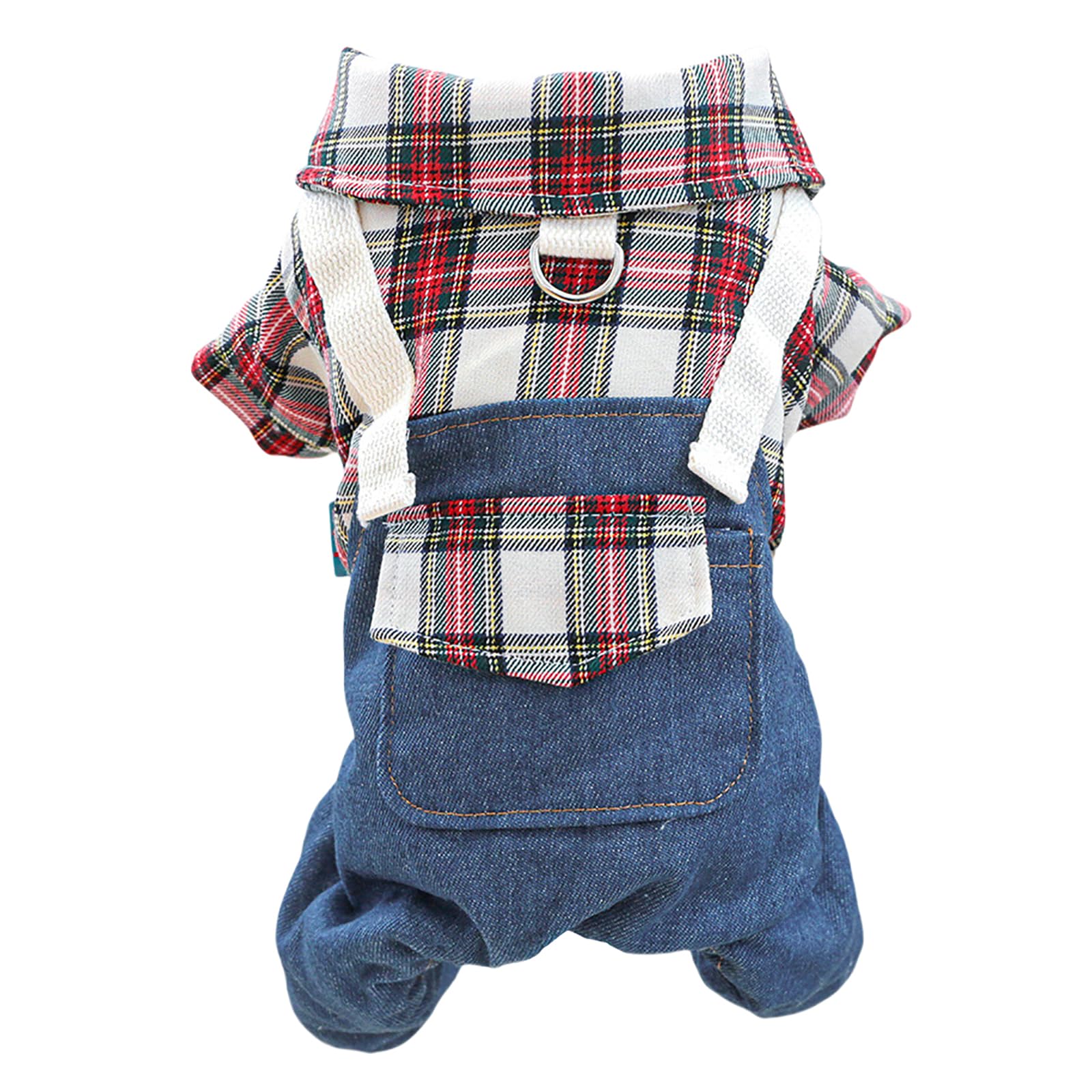 Dog Winter Warm Four-Legged Outfit Puppy Wool Lining Overalls Coats Small Dogs Cute One-Piece Jumpsuit Dog Comfortable Soft Clothes Chihuahua Yorkies