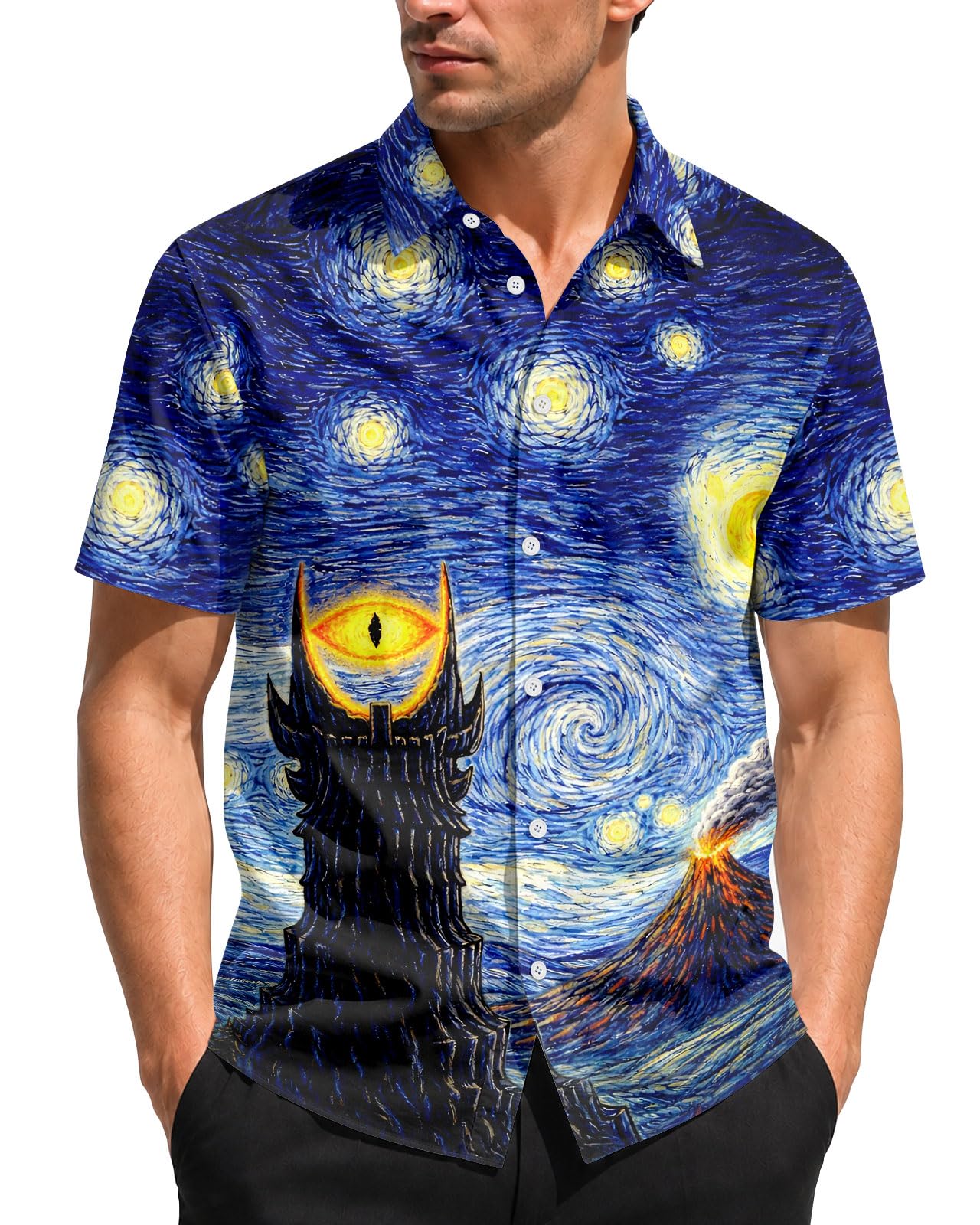 99TIMORO Movie Characters Halloween Shirt for Men Short Sleeve Top