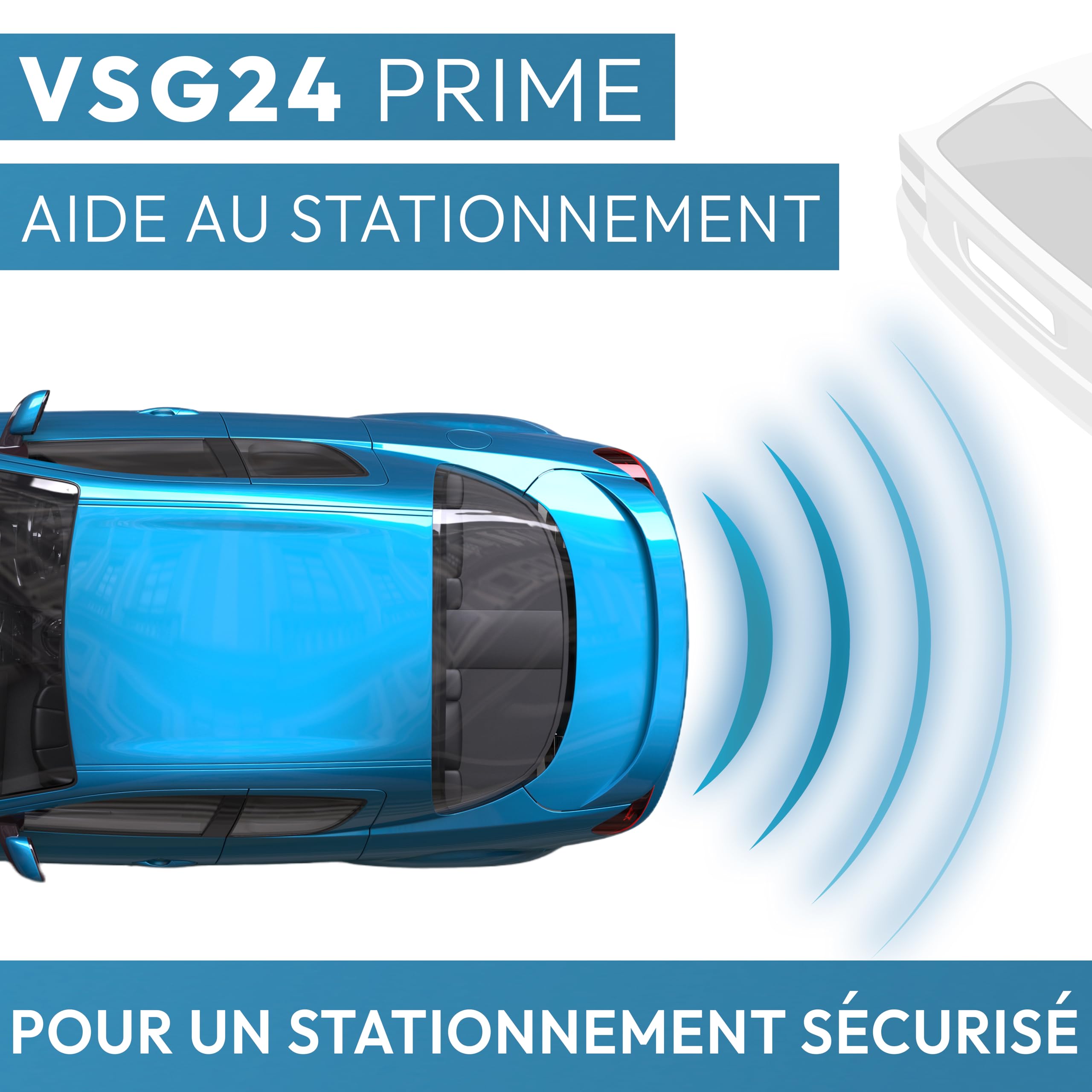 Vega R4S Aider Système Parking avec écran Couleur et Beeper intégré/Comprend 4 capteurs de Couleurs et Motifs Assortis