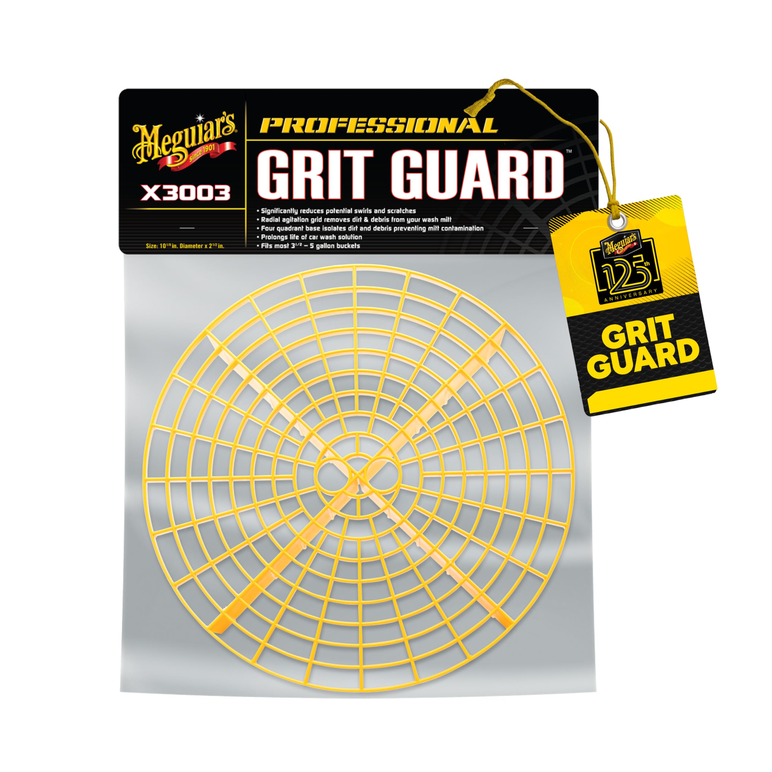 Meguiar's Grit Guard Bucket Insert - Protects From Grit,/Dirt/Debris Wash Sponge