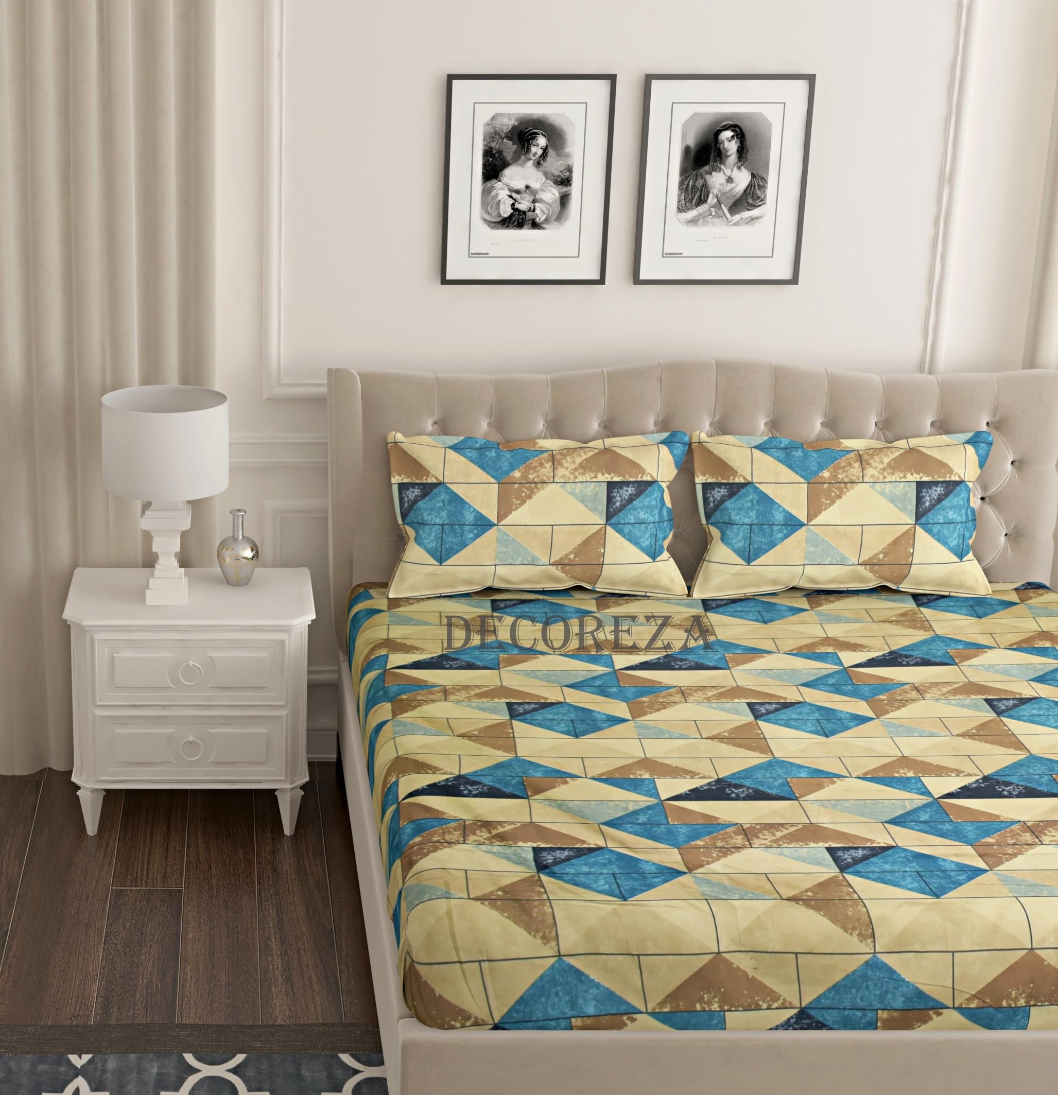 See full amazon price history chart for DECOREZA Cotton Feel All Around Elastic Fitted Bedsheets, Elastic Fitted Bedsheets King Size Bedsheet for Double Bed with 2 Pillow Covers, Size - 72 x 78 x 8 Inches, (Yellow Floral) DECOREZA Cotton Feel All Around Elastic Fitted Bedsheets, Elastic Fitted Bedsheets King Size Bedsheet for Double Bed with 2 Pillow Covers, Size - 72 x 78 x 8 Inches, (Yellow Floral) (B0CFWS8GJS) Amazon Price History, Amazon Price Tracker