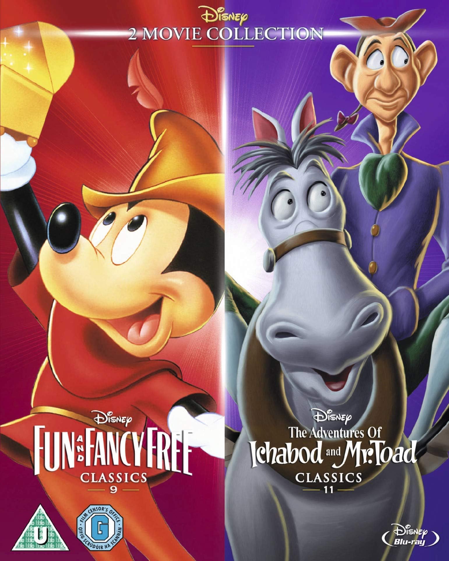 Disney's Fun & Fancy Free/ Ichabod and Mr Toad [Blu-ray] [Region Free]