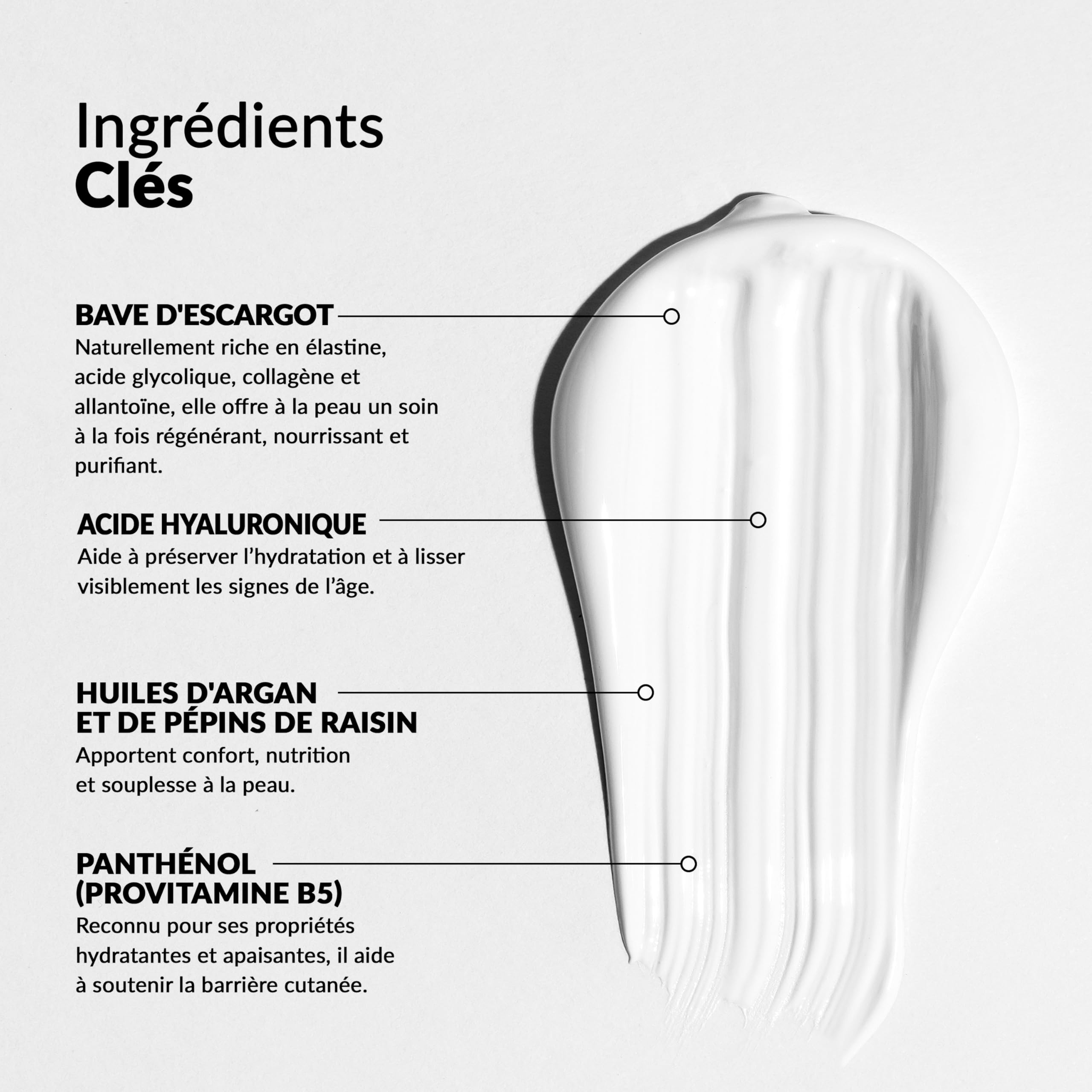 Nuvò – Crème Contour des Yeux, 30 ml, Idéale pour Poches et Cernes, Effet Anti-Âge, avec 72% Bave d'Escargot Bio, Acide Hyaluronique et Panthénol, Soin Hydratant Homme et Femme, Made in Italy