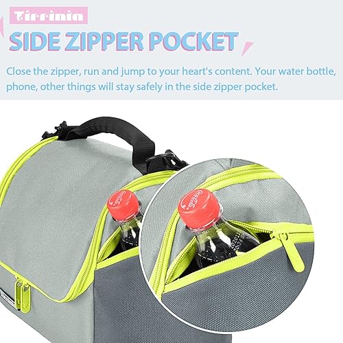 Miniatura 7 de Tirrinia Tirrinia - Lonchera térmica reutilizable a prueba de fugas para mujeres y hombres, con 2 bolsillos con cremallera para adultos, bolsa