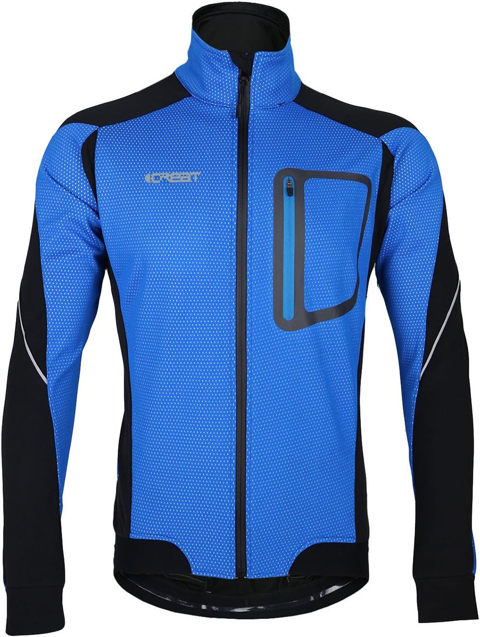 iCreat Mens Cycling Jacket Waterproof Windproof Breathable Lightweight High Visibility Warm Thermal Long Sleeve Jacket MTB Mountain Bike Jacket