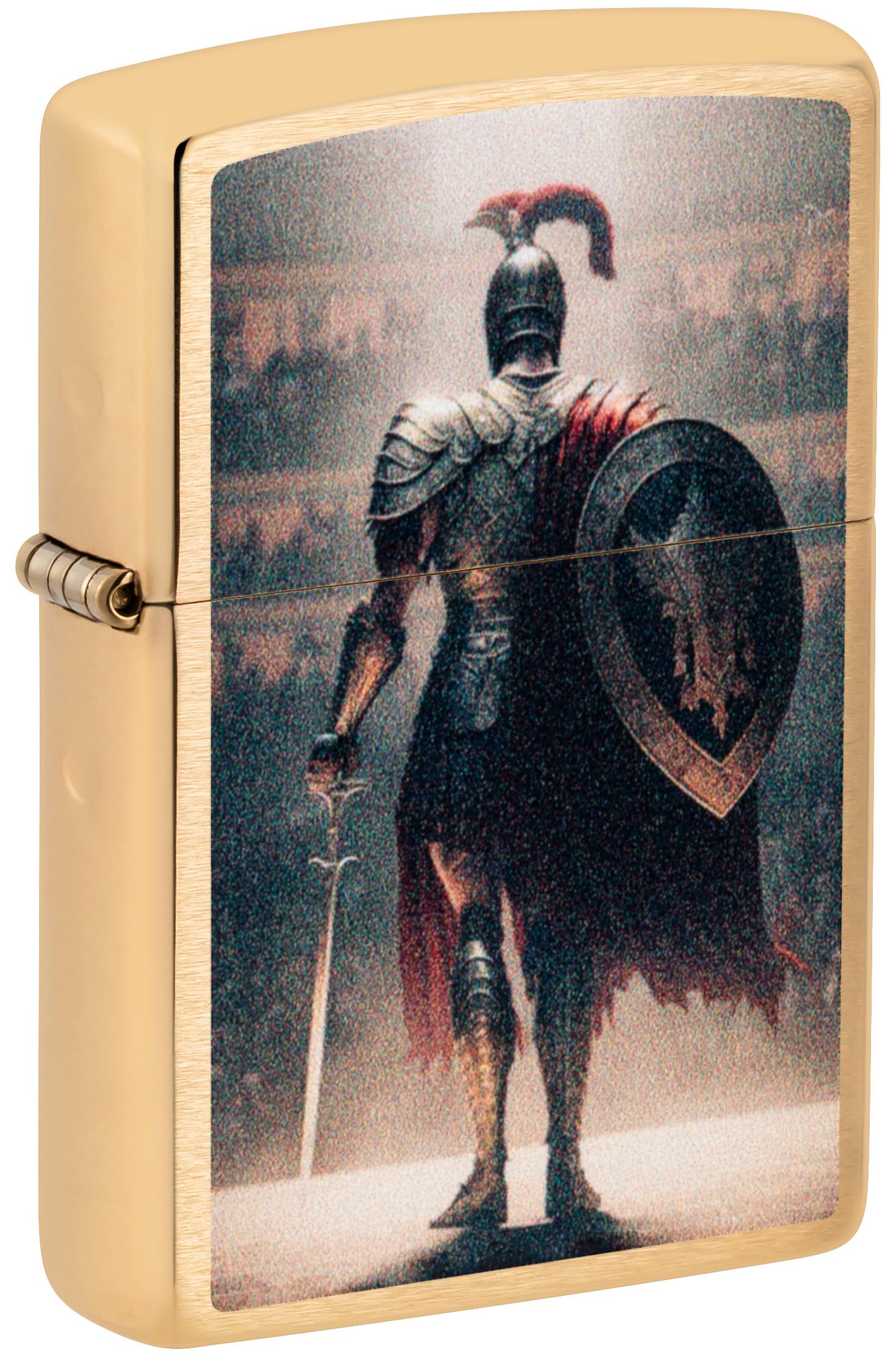 Briquet Tempête Zippo Gladiator couleur or rechargeable pour le plein air