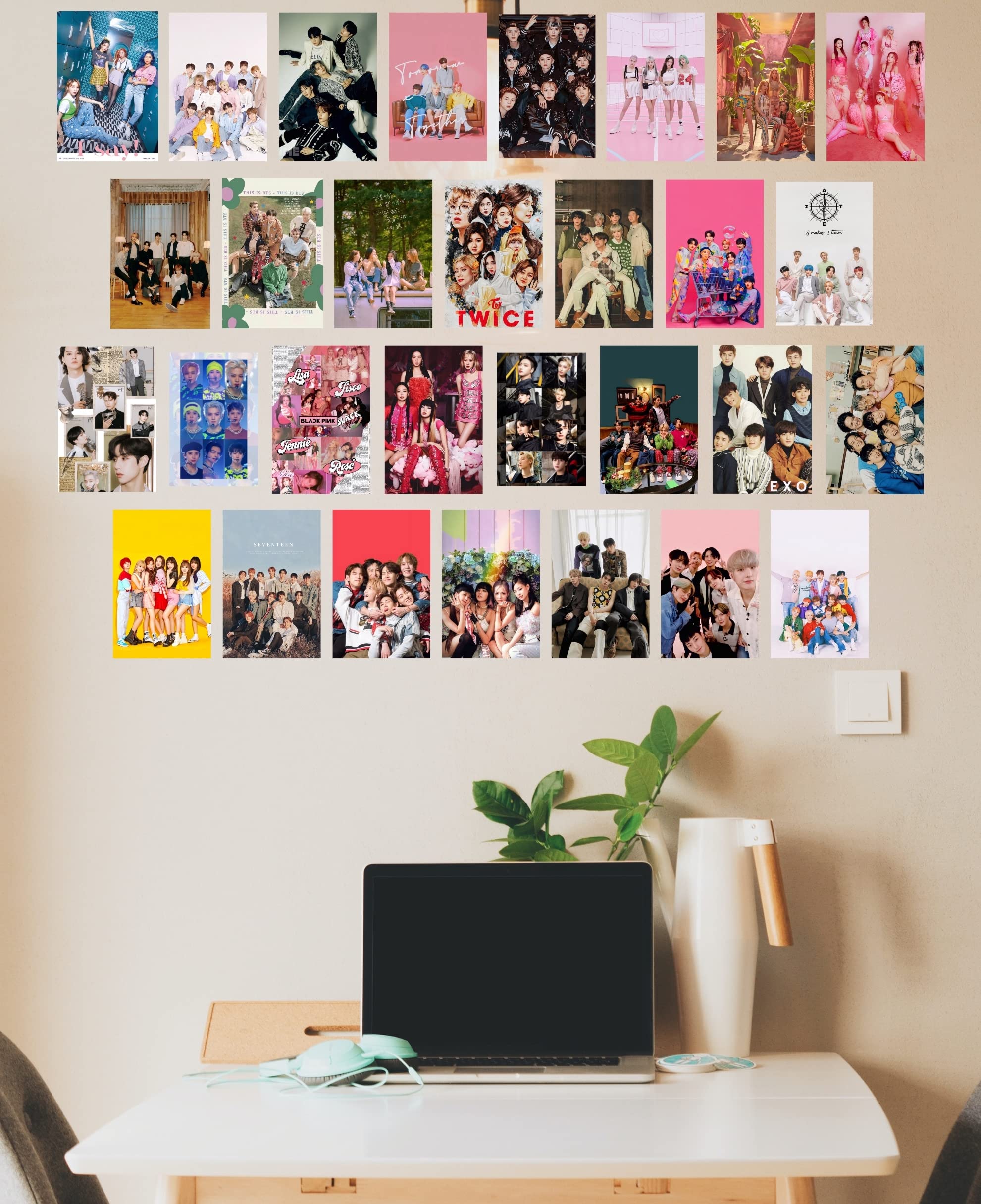 Buy Unquote Paper BTS Wall Art s, Kpop Multicolor, Printed, 15.2L x 10
