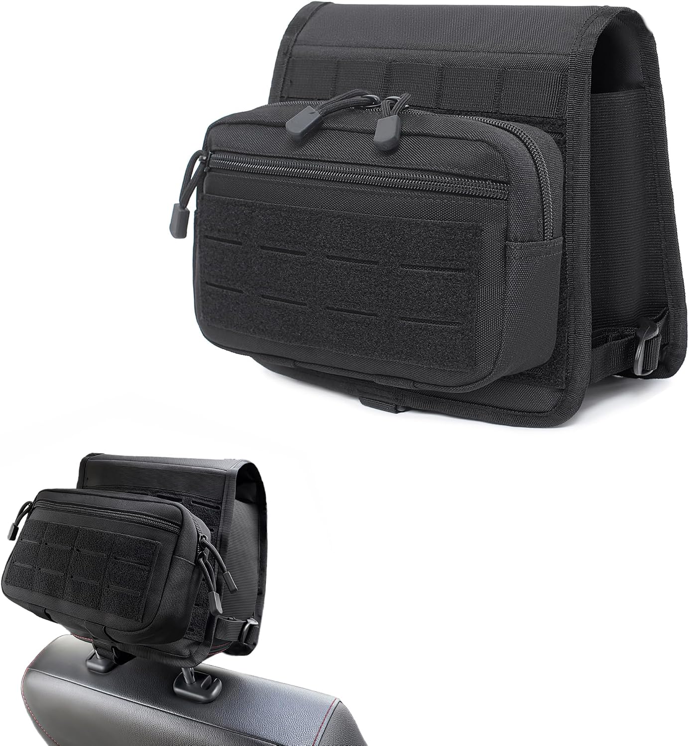 Katadem Car Seat Back Organizer,2 in 1 Detachable Car Headrest Organizer