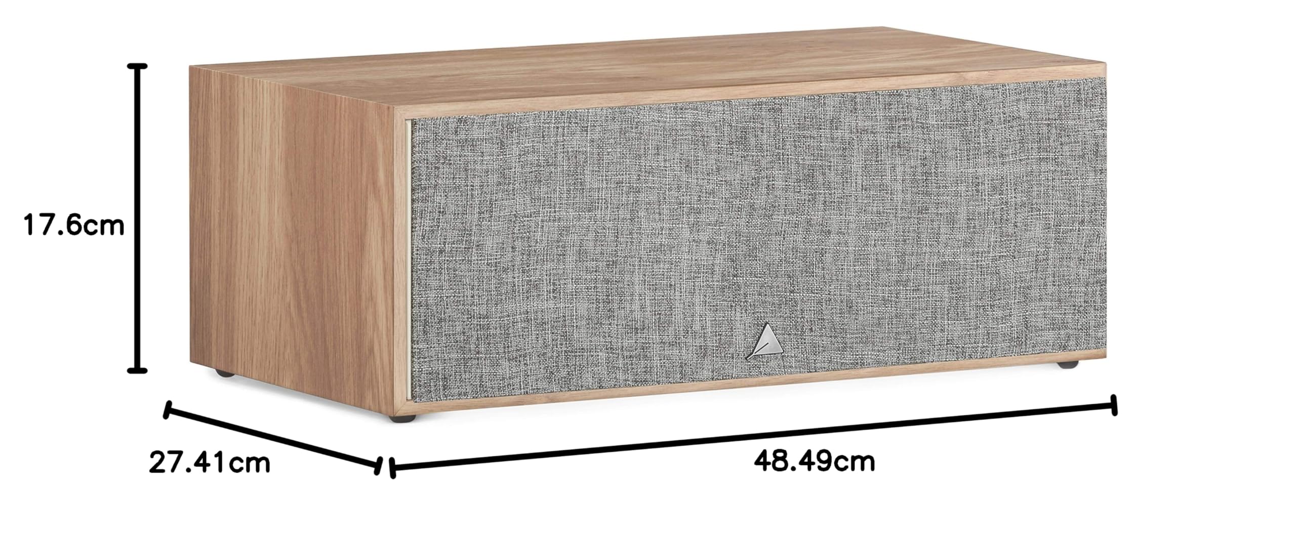 Triangle - Altavoz Central Home-Cinema BOREA BRC1-2 vías - Potencia máxima 100W - Sensibilidad 90 dB/W/m - Bass Reflex - 485 x 176 x 274 mm - Roble Claro